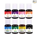 Chefmaster - Natural Liqua-Gel Food Coloring Kit - Natural Gel Food Coloring - 8 Count Pack - Plant-Based Ingredients, Naturally Vibrant Colors, Blends Easily - Made in the USA