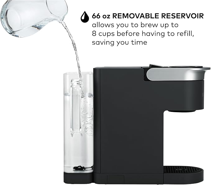 Keurig K-Supreme SMART Coffee Maker, MultiStream Technology, Brews 6-12oz Cup Sizes, Black