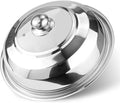 14 Inch Tempered Glass Frying Pan Lids with Handle Cooking Replacement Cover Fry Pan Lid Skillet Lid for Skillets, Round Cast Iron, Cast Aluminium, Stainless Steel Pans（36cm）