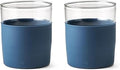 Rabbit Freezable Whiskey Glasses, Set of 2 Chilling Whiskey Glasses with Silicone Sleeve, 8oz No-Dilution Glasses for Whiskey, White Wine and Cocktails, Keep Drinks Cold for Hours, No Ice Needed