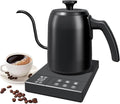 Gooseneck Electric Kettle with ±1℉ Temperature Control & Keep Warm for Pour Over Coffee & Tea, Rapid Boil, 304 Stainless Steel, Built-in Brew Timer, 900W 0.6L (600 ML)