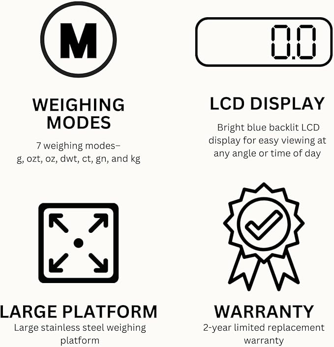 GemOro Platinum PRO1001V | Durable Precise Jewelers Countertop Portable Scale | Digital Precision Tool with Expert Professional Reading & Accuracy 1000g x 0.1g Readability (Black)