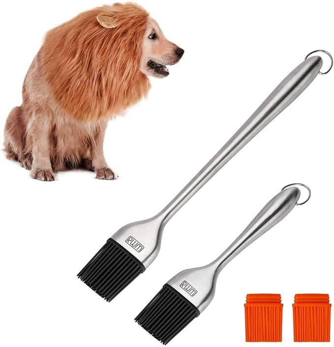 RWM Basting Brush & Dog Lion Mane Constume-Love BBQ, Love Dog