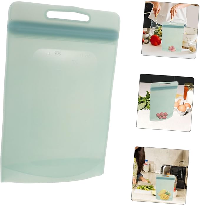 Freezer Bag Food Storage Pouch with Sealing Design Reusable and Portable for Fridge Organization for Meal Prep and Food Preservation