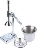 Stainless Steel Manual Juicer - Handheld Citrus Press & Vegetable Juice Extractor