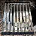 35/38/40/42/45/50/55/60 CM Collapsible 304 Stainless Steel Over Sink Roll up Dish Drying Rack, Foldable Heat-Resistant Dishes Drainer(L 60cm/23.6in)