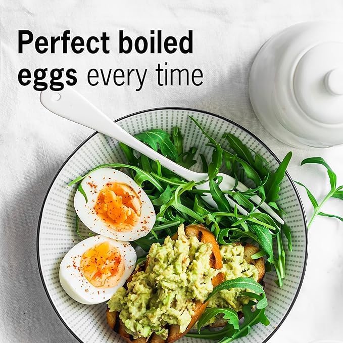 BeepEgg Basic Purple – Egg Timer for Boiling Eggs – Musical Egg Cooker for Soft, Medium, Hard Boiled Eggs – Food Safe – Singing Floating Egg Timer – Egg Cooker for 3 Levels of Doneness - Brainstream