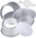 Luxshiny 1 Set Cake Molds with Parchment Liners Baking Tins Detachable Bottom for Easy Release for Cheesecakes and Mousses Healthy Design