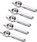Stainless Steel Manual Juicer Processor Lemon Squeezer Orange Fruit Household Clip Pressing Kitchen Accessories(5PCS)
