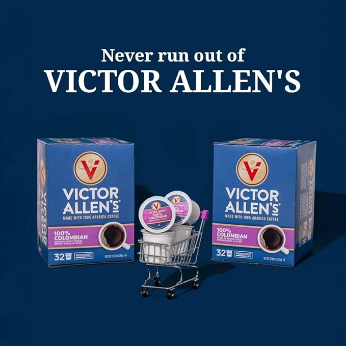 Victor Allen's Coffee French Roast, Dark Roast, 42 Count, Single Serve Coffee Pods for Keurig K-Cup Brewers