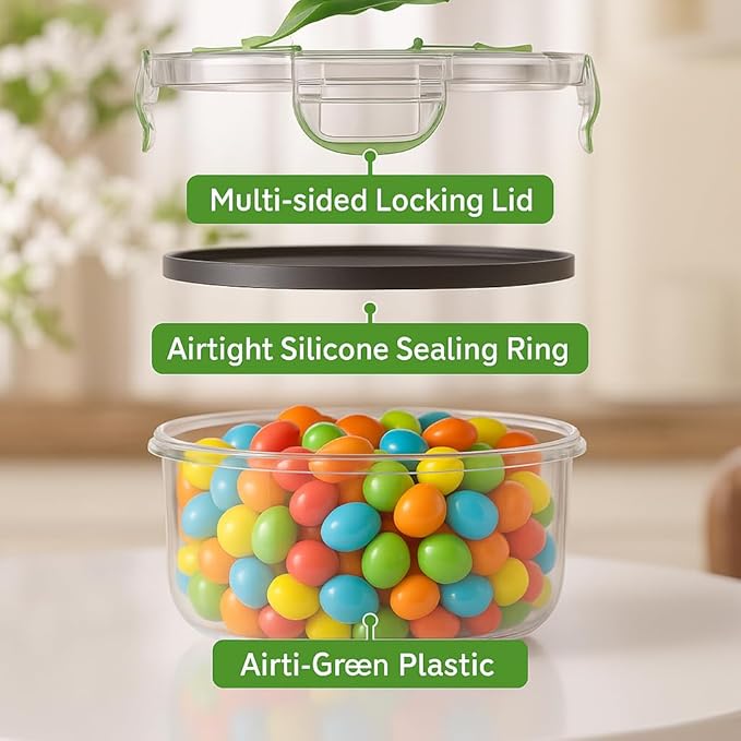 RockBerry 66 Pcs Food Storage Containers with Lids Airtight