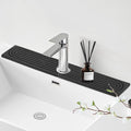 Faucet Mat for Kitchen Sink - 23.6" Diatomite Fast Stone Drying Mat for Kitchen Counter Tray Absorbent Mat Faucet Splash Guard for Kitchen Sink and Bathroom Counter (Deep Gray, 23.62"x3.94")