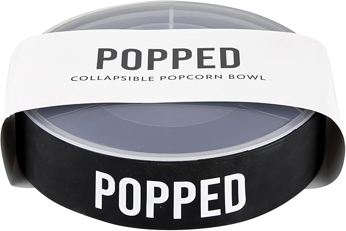 Santa Barbara Design Studio SIPS Microwaveable Silicone Popcorn Popper, 7.5-Inch Diameter, Popped