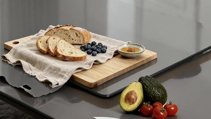 Mini Cutting Board for Small Food Prep – 11.8 x 7.3" Glue-Free One-Piece Solid Bamboo, Lightweight & Easy One-Hand Use, Perfect for Chopping Garlic, Ginger, Herbs & Serving Bread, Cheese, Charcuterie