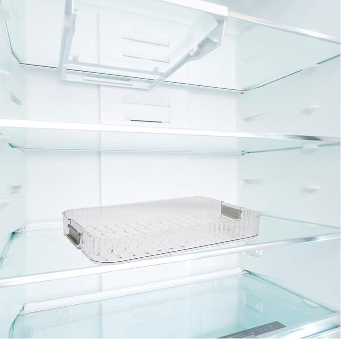 KALLORY Triple-layer Food Storage Container for Refrigerator, Stackable Lunch and Snack Boxes with Lid, Plastic, Detachable Design, Suitable for Meal Prep and Bacon Storage