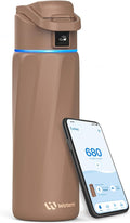 BOOST Smart Water Bottle that Reminds You to Drink, 24oz BPA-Free Stainless Steel Vacuum Insulated, Wide Mouth Water Tracker Bottle with APP for School, Gym, Office, Ideal for Father's Day