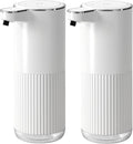 2Pack Automatic Soap Dispenser, Touchless Foaming Soap Dispenser Bathroom,Upgrade Hand & Dish Electric Dispenser 4-Level Adjustable Waterproof Wall Mount Kitchen Auto Soap Pump for Thin & Thick Liquid