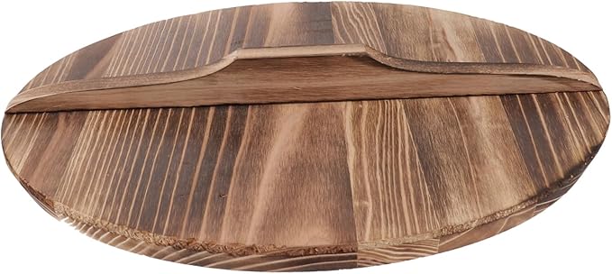 1Pc Wooden Pot Lid for Household Use Cooking Pot Cover for Kitchen Splicing Design for Enhanced Protection for Frying Pans and Cooking Pots