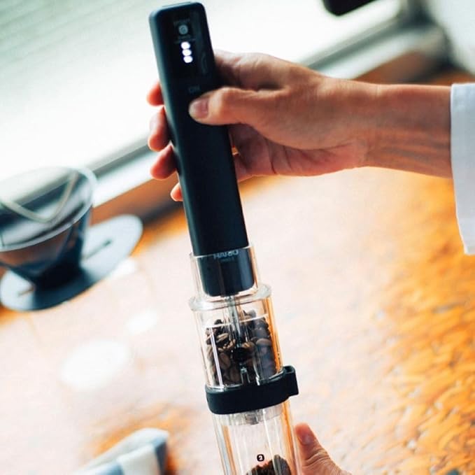 HARIO EMS-1B Mobile Mill, Stick, Black, Coffee Grinder, Electric Assist, Present, Gift, Gift