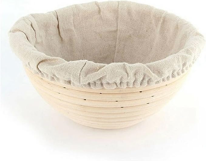 7 Inch Round Bread Banneton Proofing Basket Set of 2 Sourdough Proofing Basket kit for Artisanal Baking – Bread Making Tools For Professional & Home Bakers (7 inch round- 2 pack)