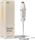 Morning Made Electric Matcha Whisk - Matcha Frother Alternative to Traditional Bamboo Whisk - Battery Operated Milk Frother Wand with Protective Stand - Achieve Creamy Froth, Dual Blade, Easy to Clean