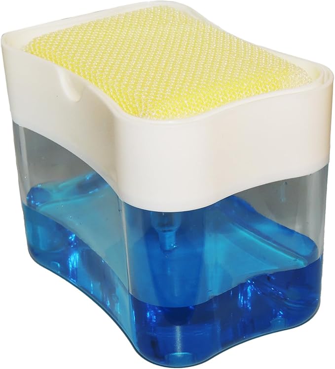 Elite All Purpose Cleaning Pad, 24 Pads (Individually Boxed) and Elite Buddy Dish Soap Dispenser and Sponge Caddy (White)