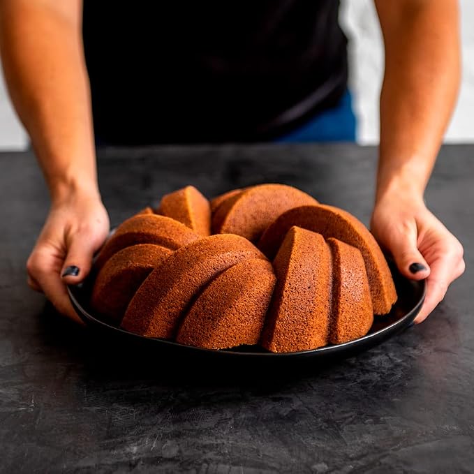 Nordic Ware NW 95577 75th Anniversary Braided Rope Bundt Cake Pan, Gold 12 Cup Capacity (Pack of 3)