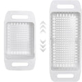 VECELO Expandable Over the Sink Colander Strainer Basket, Kitchen Strainers and Colanders for Washing Vegetables and Fruits, Draining Cooked Pasta, Drying Dishes, Gray