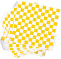 Honeydak 600 Pcs Sandwich Wrapping Paper Sheet 15x15 Checkered Food Wax Sheets Parchment Burgers Paper Basket Liner Grease Restaurant Wedding Party Supplies for Wrapping Bread BBQ