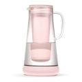 LifeStraw Home– Water Filter Pitcher, 7-Cup, Glass with Silicone Base, Pink Bubble, for Everyday Protection Against Bacteria, Parasites, Microplastics, Lead, Mercury, PFAS and a Variety of Chemicals