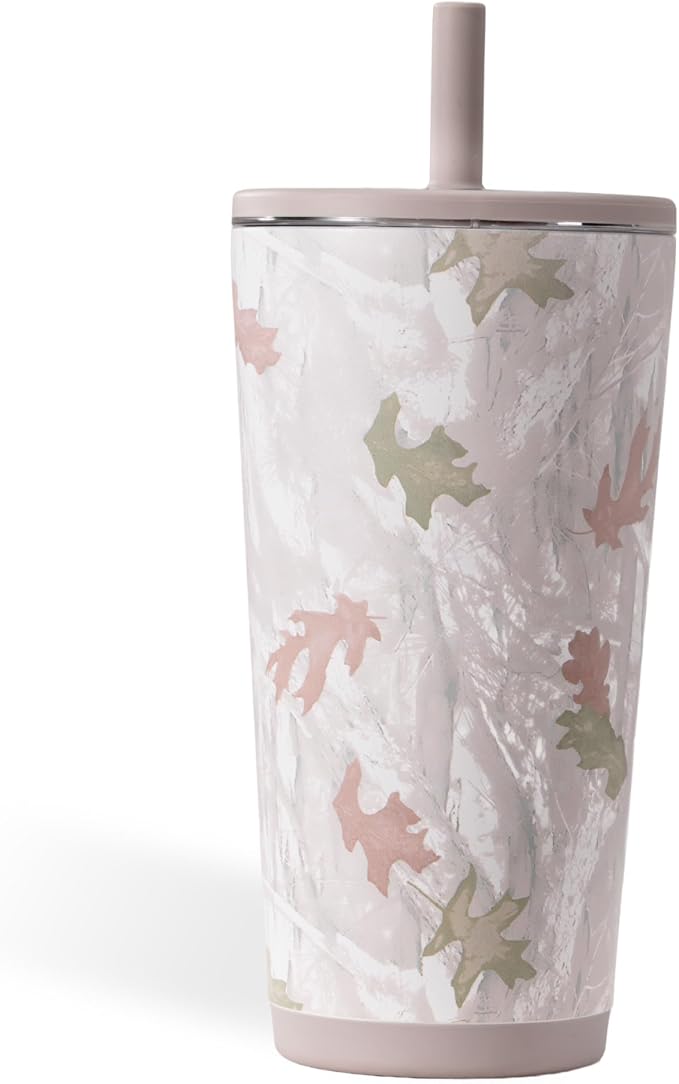 HydroJug Everyday Tumbler 20 oz, Ceramic-Lined Straw Cup, Camo