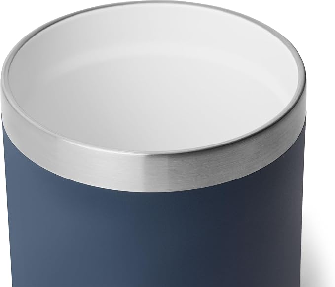 YETI Rambler 10 oz Ceramic Lined Lowball 2.0, Vacuum Insulated with MagSlider Lid, Navy