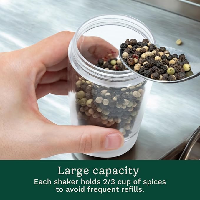 Cuisinart CSS-2424 Gravity Salt and Pepper Spice Mill with Blue LED Light, 2/3 Cup Capacity
