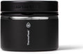 ThermoFlask Insulated Food Jar with Leakproof Lid (12 oz, Black) - Stainless Steel Food Containers for Hot & Cold Meals, Lunch, Soup & Snacks