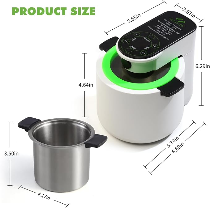 Herbnifique 3-In-1 Decarboxylator & Oil Infuser & Gummy Maker Machine With Mixing Function, Tincture Maker, Herbal Recipe Book Included (White)