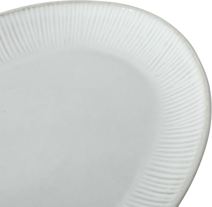 Gibson Elite Sandy Pines 3 Piece Oval Platter Set, 15.7”, 13.75” & 12” Stoneware Serving Platters, Reactive Glaze Finish, Taupe, Microwave & Dishwasher Safe