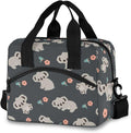OREZI Kids Lunch Bag Girls Boys Children Student Women School Work Travel,Insulated Lunch Box Lunch Organizer Cooler Bento Bags with Adjustable Strap(Cute Floral Koala)