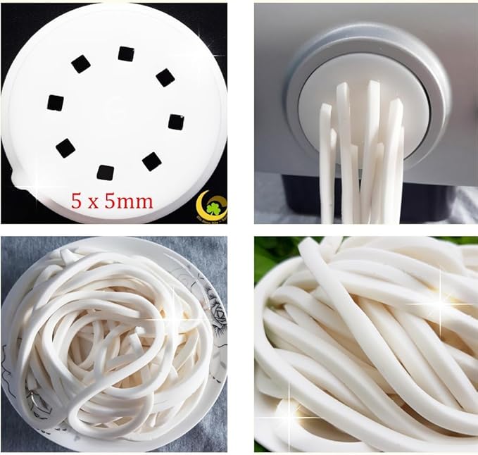 Udon Noodles Shape Disc Fit For Philips Automatic Pasta & Noodle Maker, Disc Compatible With Philips Pasta Maker Attachment Kitchen Appliance Maker Accessory (Udon Noodles4x3mm) (D14, 5x5mm)