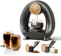 Single Serve Coffee Maker 2 in 1, 1400W Fast Brewer for K-Cup Pods & Ground Coffee, One-Touch Americano & Tea Machine with 2 Reusable Filters, Compact Design for Home Office RV Dorm