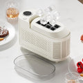 mini Ice Maker Machine Counter Top for Home, Portable Small Clear Ice Cube Maker, ce Ready in 10 Mins, Low Noise & Energy Saving, Easy to Clean (White Standard)