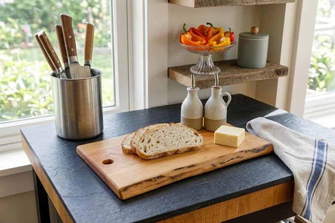 Live Edge Cherry Cutting/Charcuterie Board, Large, Cherry | Approximately 10"x 15" in Size