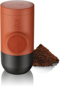 WACACO Minipresso GR2, Portable Espresso Maker Compatible Ground Coffee, Espresso Machine 18 Bar Manually Operated (Copper Clay)