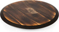 PICNIC TIME NFL Unisex NFL Lazy Susan Serving Tray, Wooden Turntable Round Charcuterie Board, Cheese Serving Platter