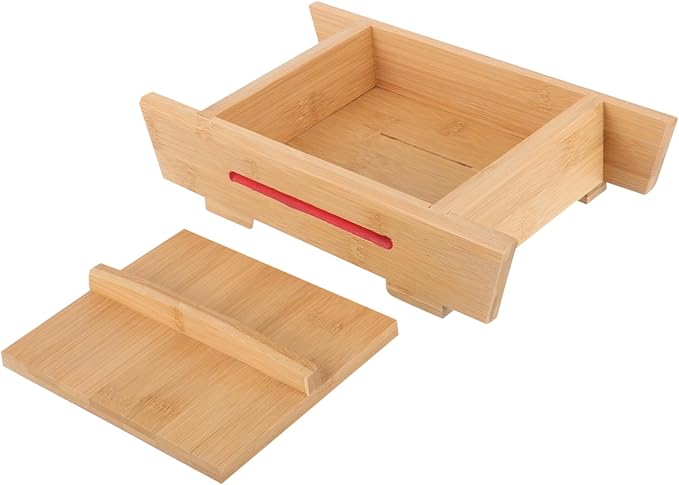 HEALLILY Wooden Tofu Press Mould Home Cheese Pressing Tool for Easy Tofu Making Compact Smooth Interior Design for Convenient Operation for Kitchen Use