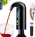 Electric Wine Aerator Pourer - Portable One-Touch Decanter and Dispenser Pump for Red and White Wine, Multi-Smart Automatic Oxidizer With USB Rechargeable Spout