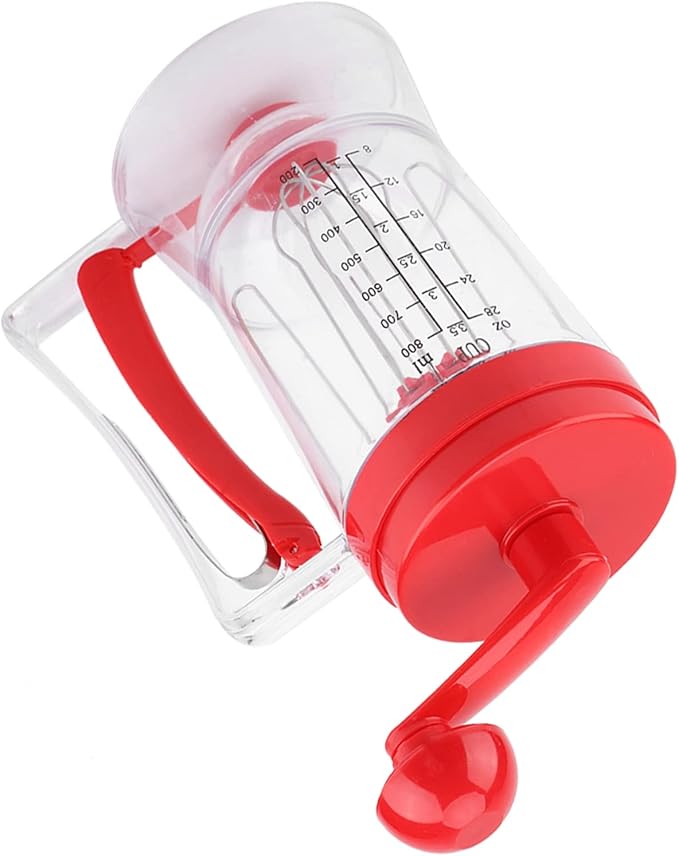 Hand Held Manual Pancake Cupcake Batter Mixer Dispenser Blender Machine Baking Tool