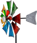 Viveta Metal Wind Spinners Outdoor, Colorful Kinetic Wind Spinner, Garden Wind Sculptures & Spinners for Outdoor Patio Yard Decor