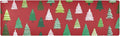Christmas Trees White Green Trivet Table Runner Heat Resistant 230F for Hot Dishes Pots Plates Kitchen Dining Table Protector Decorative 39.37 X 11.8 Inch