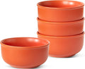 Timeworn Clay Cereal Bowls, Terracotta Red, 6-Inch, Set of 4 | Hand-Finished Stoneware, Farmhouse Style, Microwave Safe, Dishwasher Safe, Soup and Oatmeal Bowl
