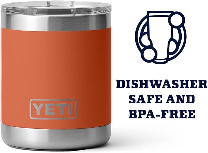 YETI Rambler 10 oz Lowball, Vacuum Insulated, Stainless Steel with MagSlider Lid